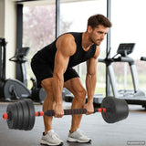4-In-1 Dumbbell Barbell Kettlebell Set