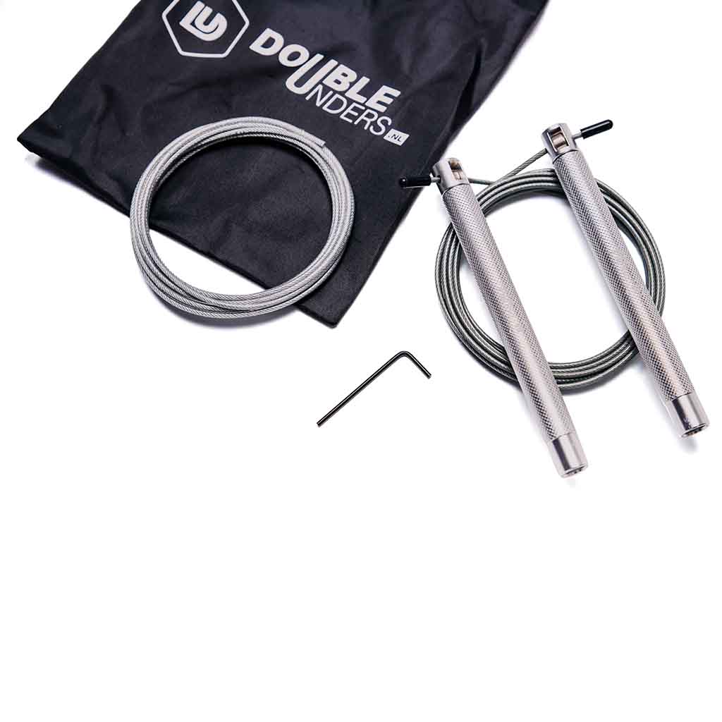Speed Rope Zilver + Extra Kabel | Doubleunders